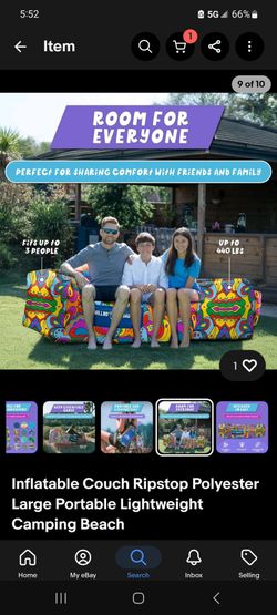 Chillbo Shwaggins Inflatable Couch  Cool Inflatable Lounger. Upgrade Your