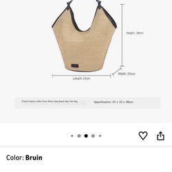 Straw Bag Handbag Straw Woven Bag Women Tote Bag