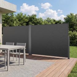 VEVOR Retractable Side Awning, 71" x 236" Patio Retractable Side Screen with 180 g/m² Polyester Fabric, Waterproof Sunshade Outdoor Privacy Screen Roo