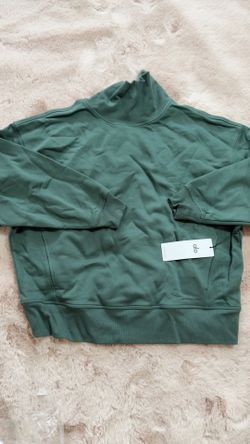 Alo Hazy Mock Neck - Clover Green - L(12-14)