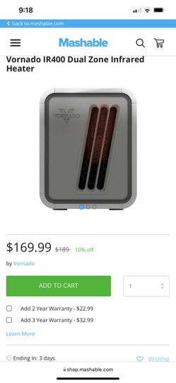 Vornado Infrared Heater