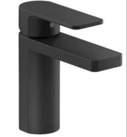 KOHLER Parallel Single Hole Single-Handle Bathroom Faucet in Matte Black