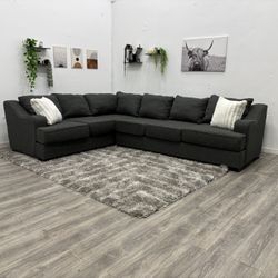 Grey Sectional Couch - Free Delivery 