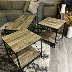 Coffee Table/ Two End Tables