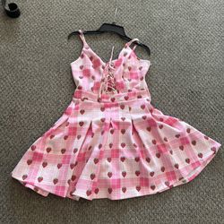 Woman strawberry dress size small medium