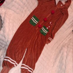 Size L Women's Gingerbread Jumpsuit 