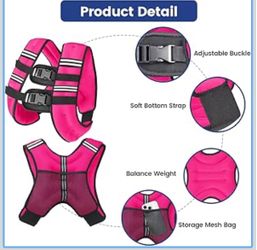 Zikopomi Weighted Vest Woman Man 20lb Weight Vest with Reflective Stripes for Workout, Strength Training, Running, Fitness, Muscle Building, Weight Lo