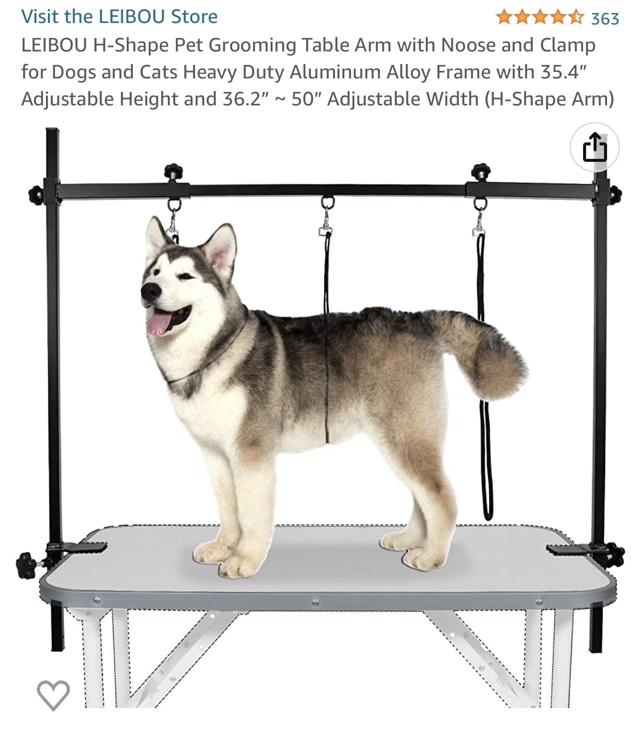 Grooming Arm for Dogs