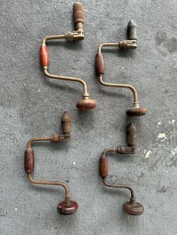 Four Vintage Hand Drills