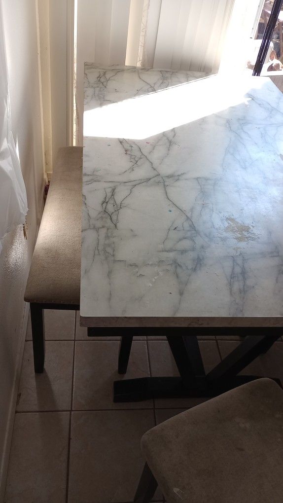 FREE Table With 4 Chairs & Stool 