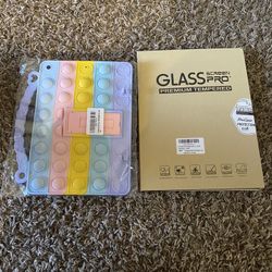 iPad 10.2” Screen Protectors And Pop It Case 