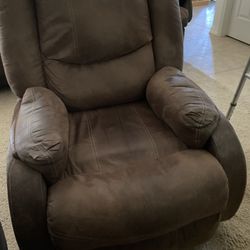 Living Room Manual Leather Recliner 