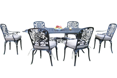 Patio Furniture 7 Piece Cast Aluminum WZ137T