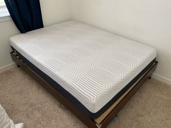 Queen mattress and bed frame