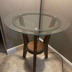 3 Round Glass Tables