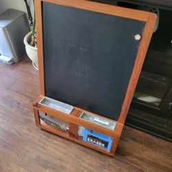Chalkboard With Chalk and Eraser