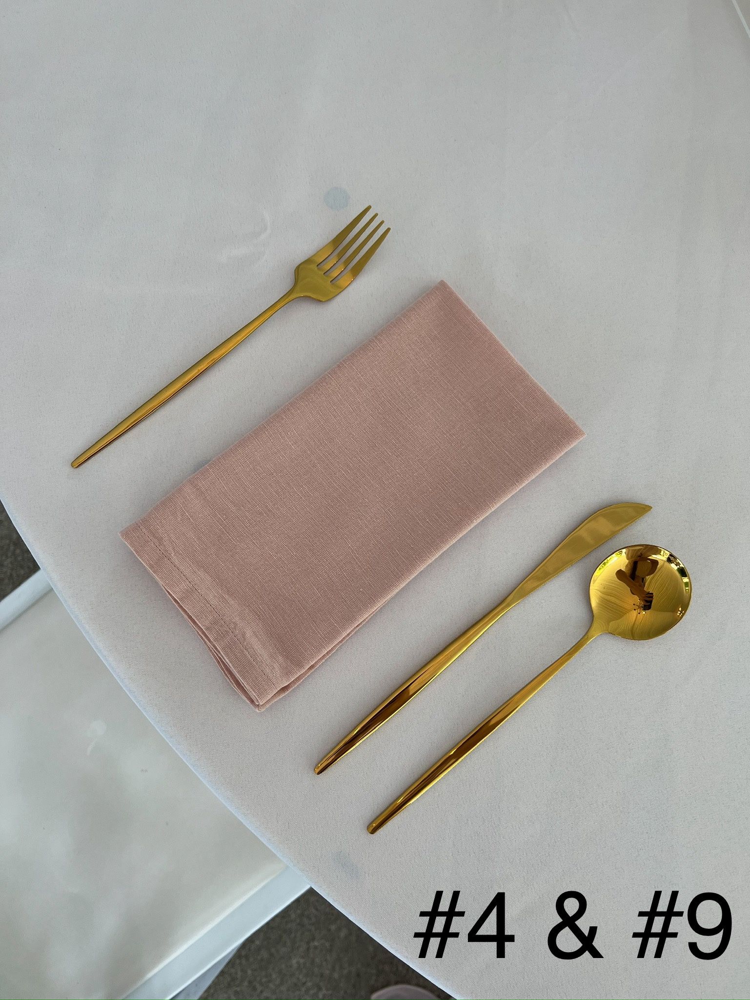 72 Blush Pink Cotton/Linen Blend Napkins