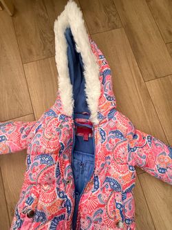 London Fog Girls Puffer Jacket with Hood