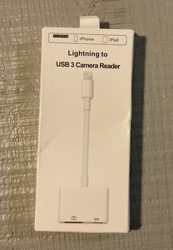 Lightning To USB 3 Camera Reader - Never Used - New