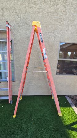 8ft Werner Fiberglass A Frame Ladder