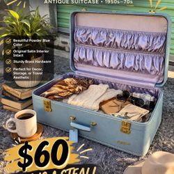 Beautiful vintage Lady Baltimore suitcase — perfect for decor, storage, or travel-inspired styling