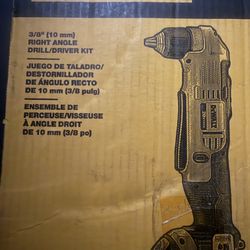 Dewalt Right Angle Drill New DCD740C1 With Battery And Case