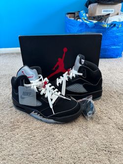 Nike Air Jordan 5 Retro OG 'Black Metallic Reimagined' Size 9