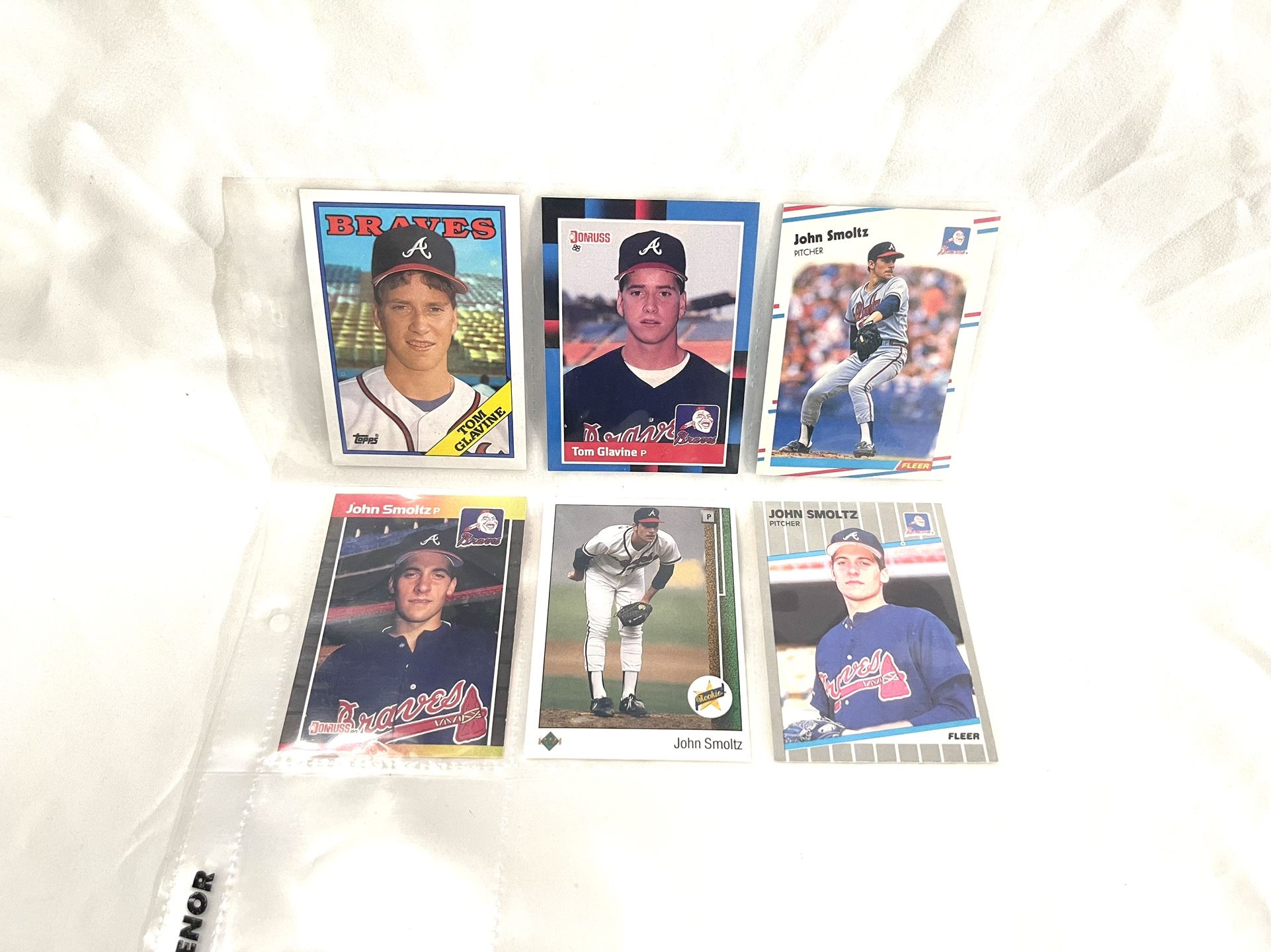 Great Condition (Tom Glavin & John Smolts) Baseball Trading Cards.