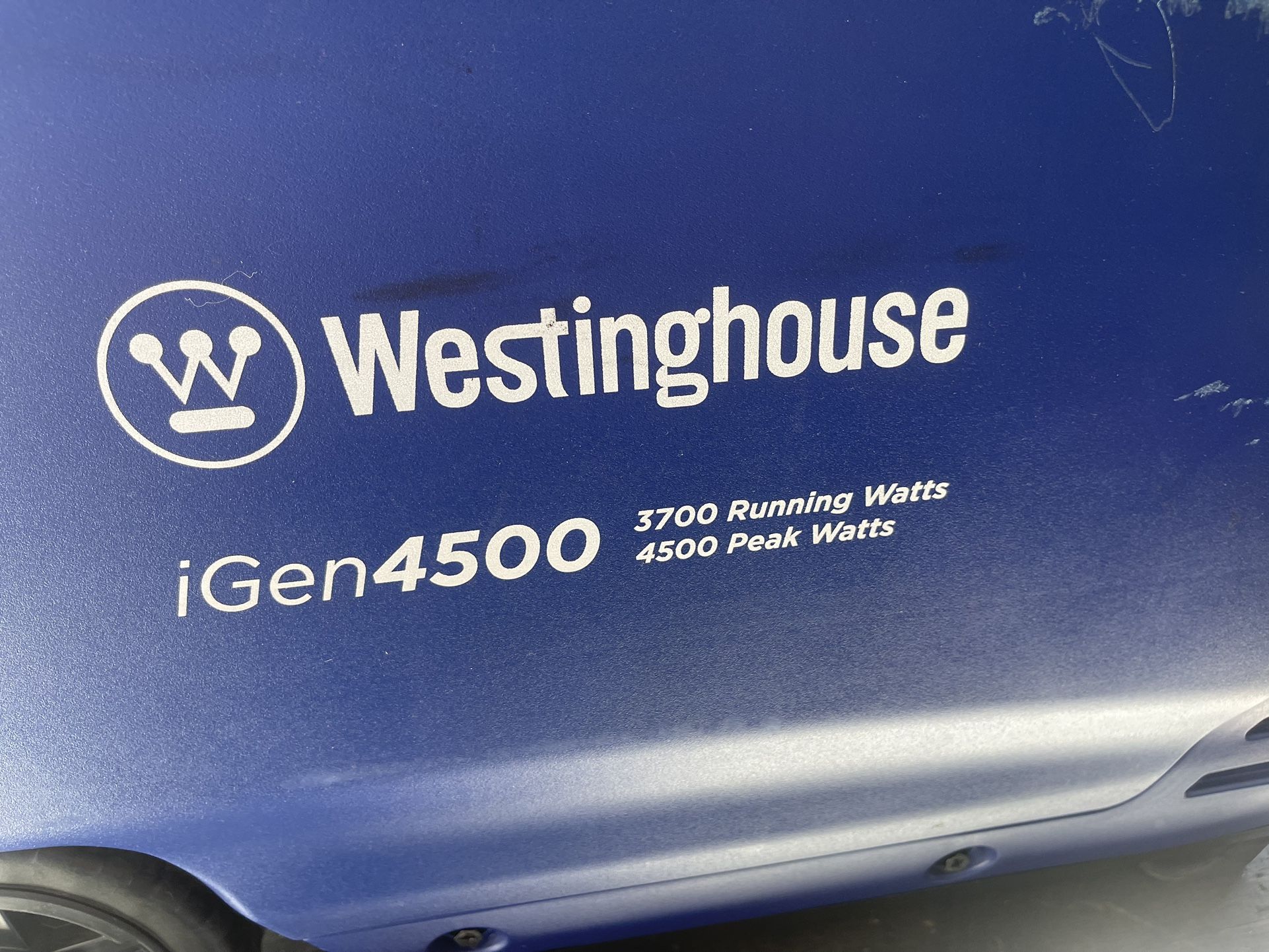 WESTINGHOUSE IGEN4500 INVERTER GENERATOR