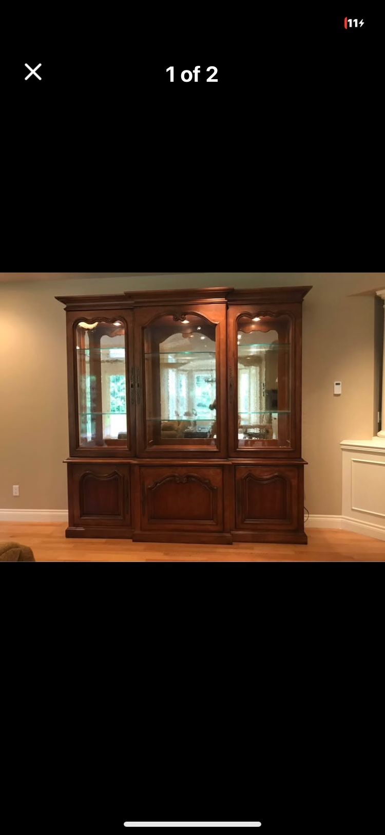 Seldens Solid Pine China Hutch