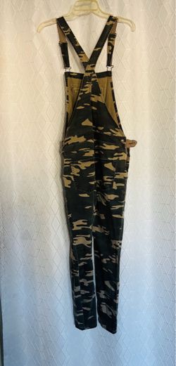 Camo Print Bib Overalls