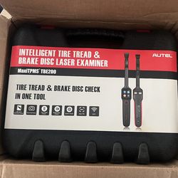 INTELLIGENT TIRE TREAD & BRAKE DISC LASER EXAMINER