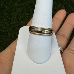 14k Solid Wedding Band 