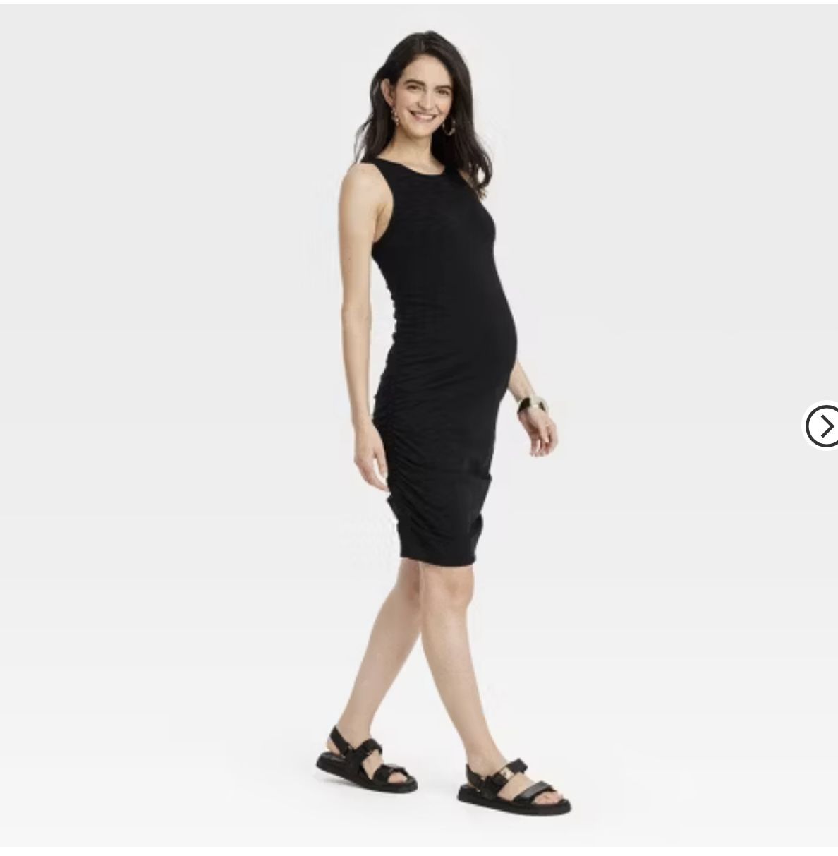 NWT Essential Bodycon Mini Maternity Dress - Isabel Maternity Black L