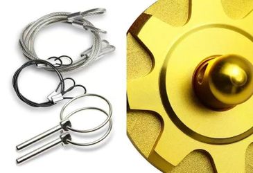 Brand New Universal Aluminum JDM Hardware Bonnet Racing Hood Pin Lock Appearance Gold