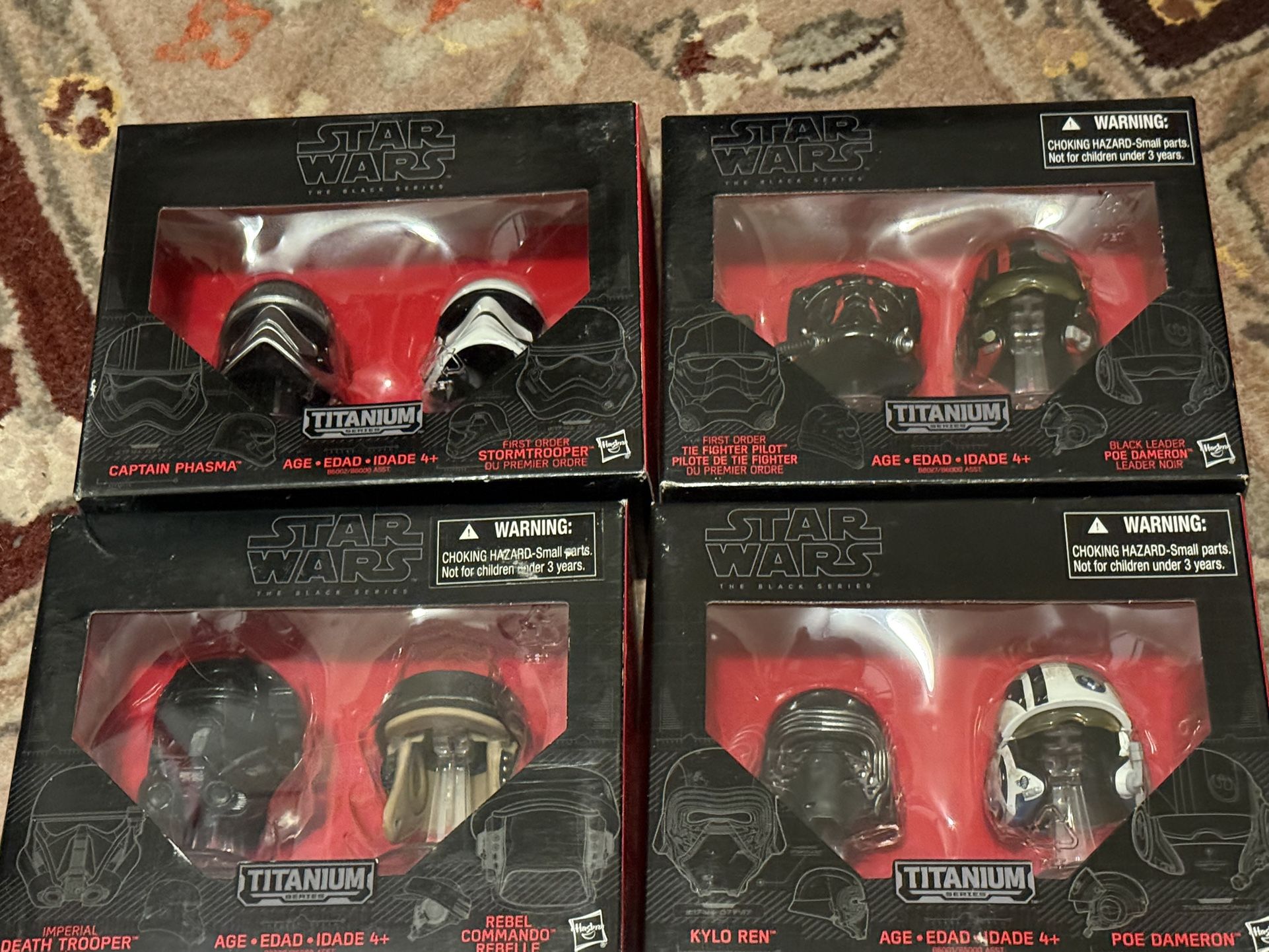 Star Wars Black series Titanium Helmets