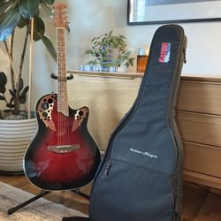 Applause Ovation Acoustic/Electric Guitar and Case