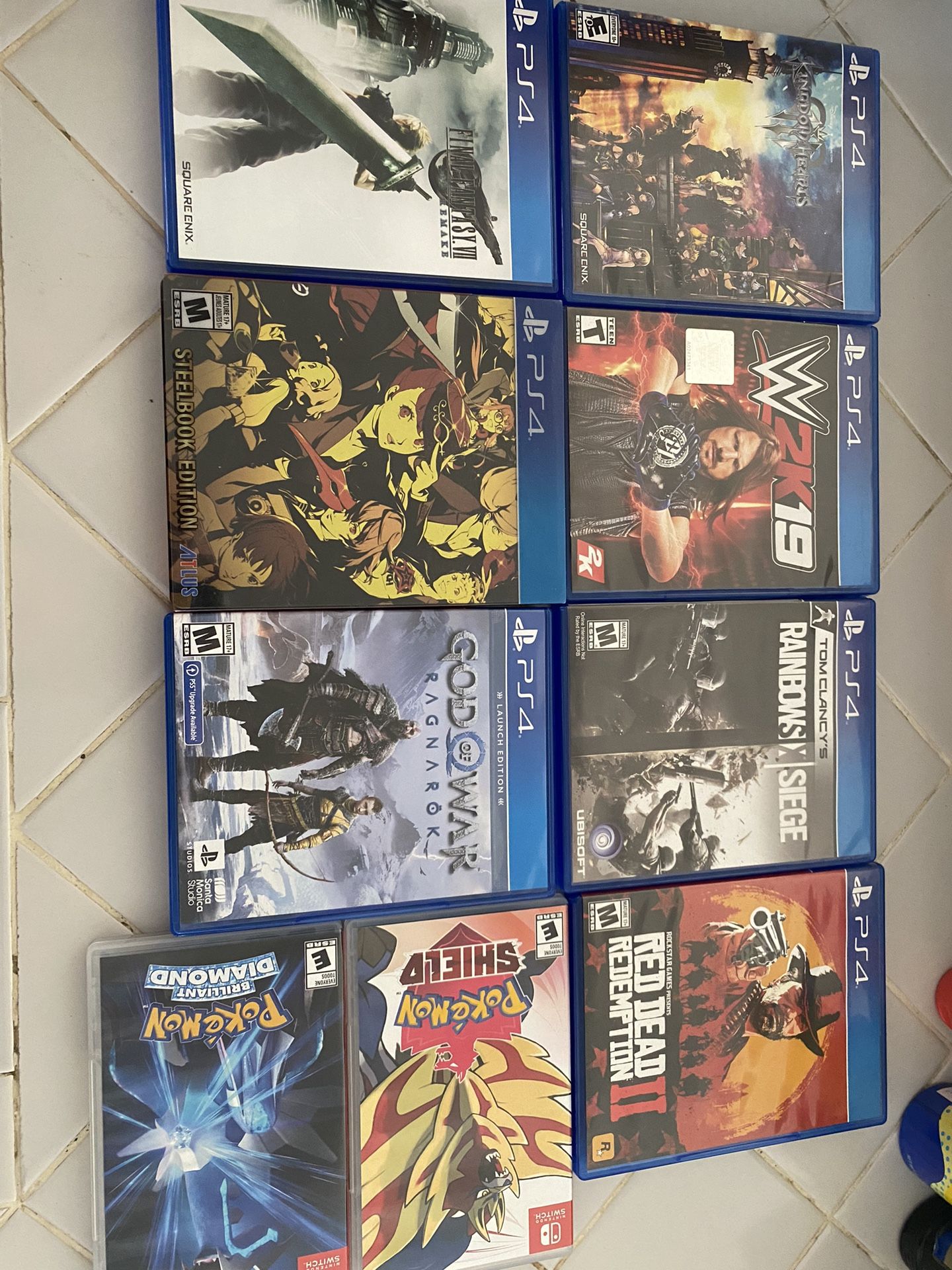 PlayStation 4 & Nintendo Switch Games See Description For Prices
