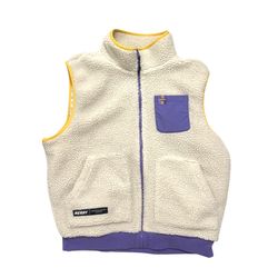NERDY Sherpa Fleece Zip Vest – Size Large