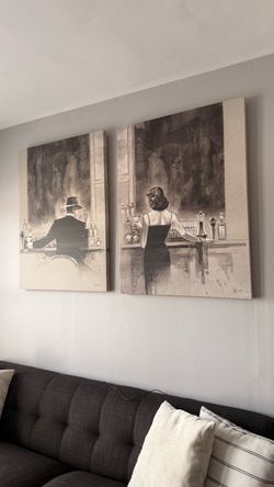 Matching Man & Woman Bar Art