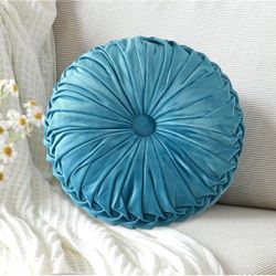 HIG Velvet Decorative Pillows (Dusty Blue)
