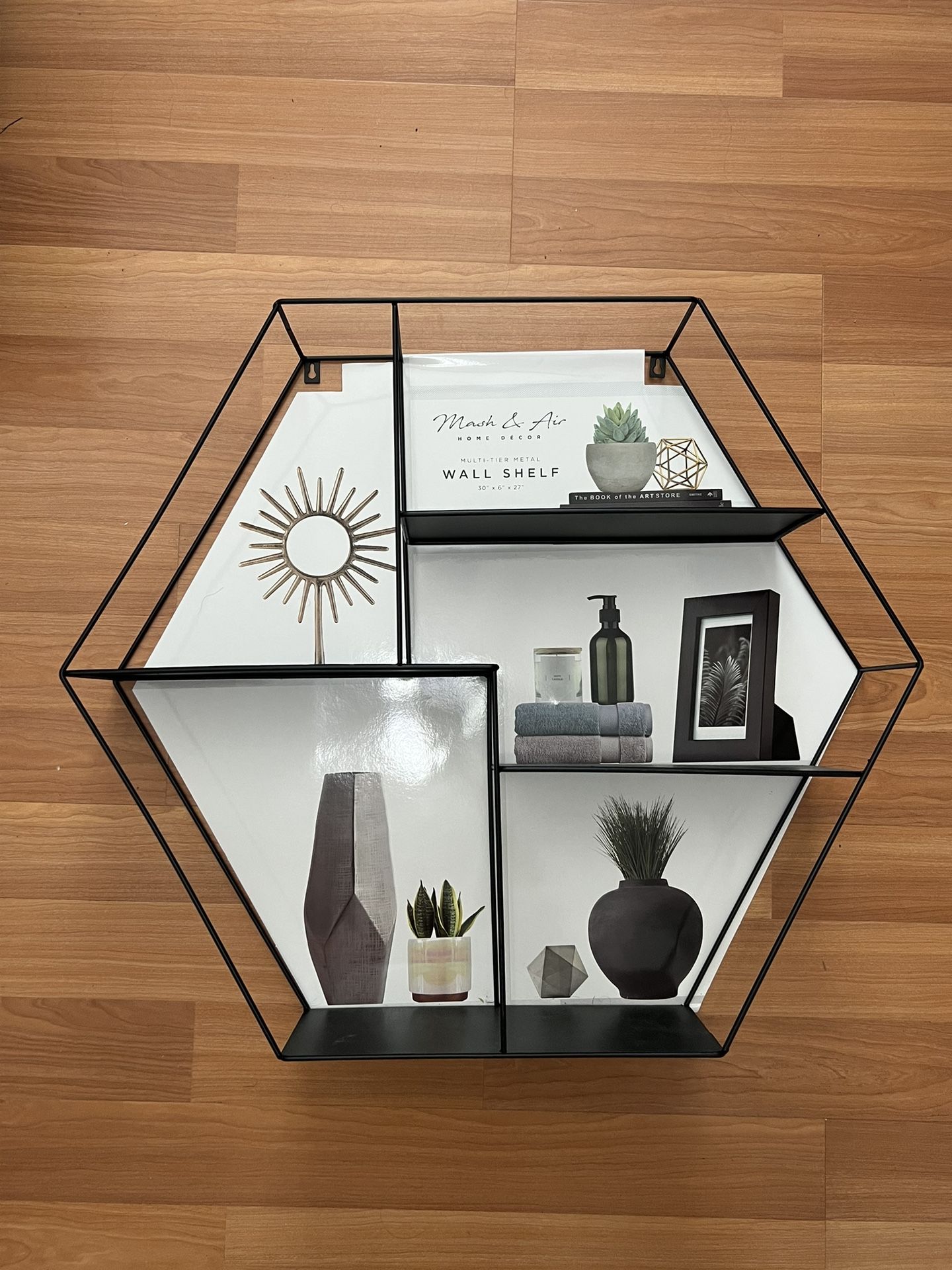 Mash & Air Home Decor Multi-tier Metal Wall Shelf
