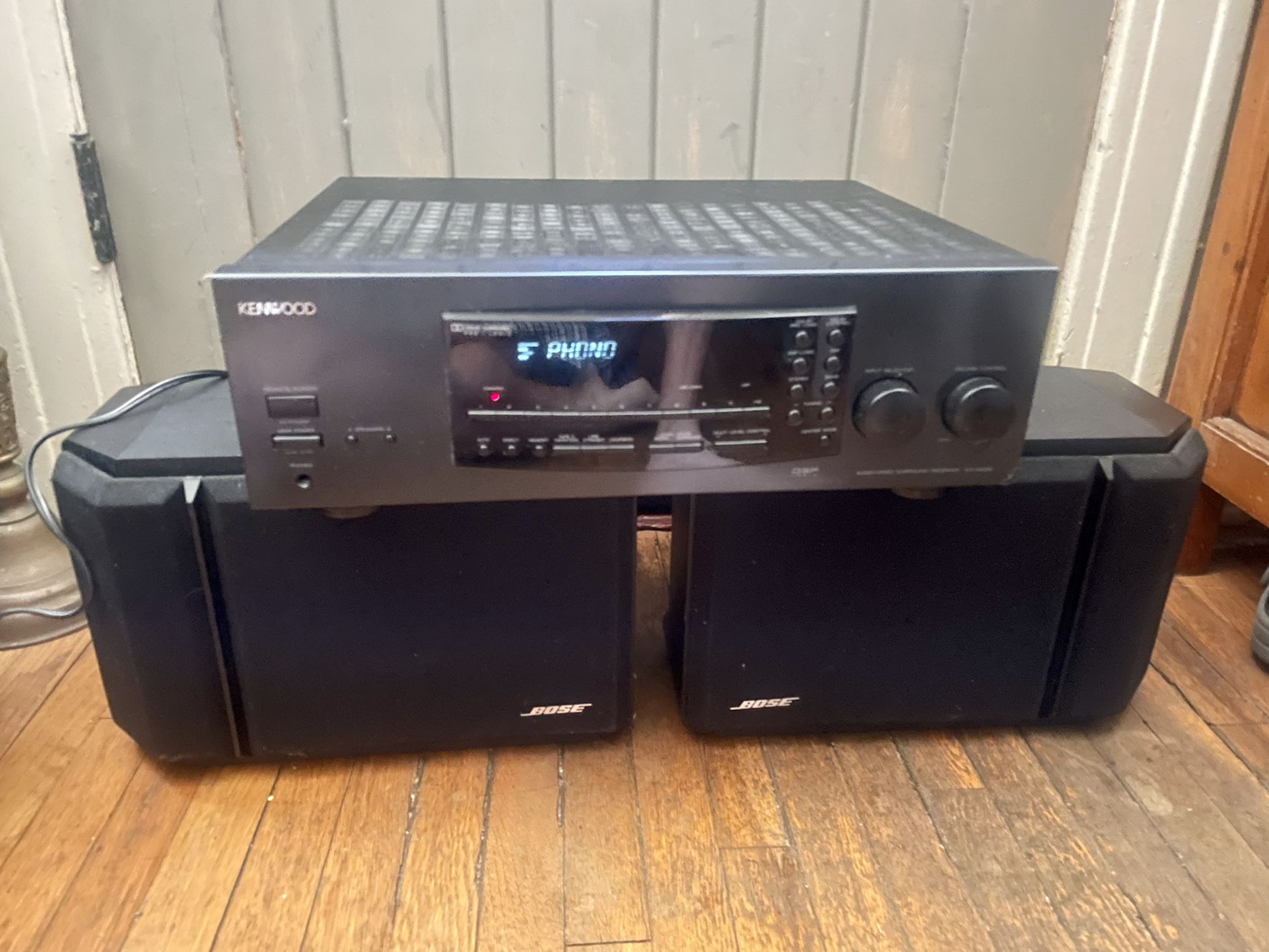 Vintage Kenwood KR-V8080 Audio-Video Surround Receiver featuring Dolby DSP Logic.