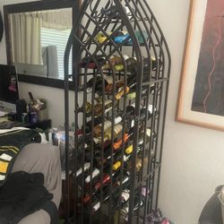 44 Bottle Wrot Iron Wine Rack 