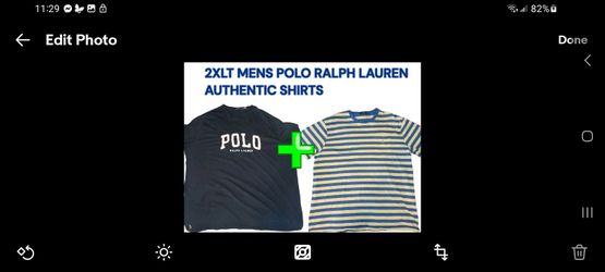 2 POLO RALPH LAUREN 2XLT AUTHENTIC T-SHIRTS