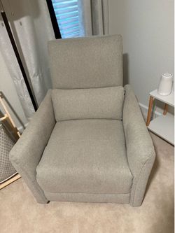 Grey Swivel Glider + Power Recliner Rocking Chair
