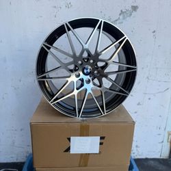 4PCS 19 x 9.5 For BMW Style Wheels 5x112 ET:38 CB:66.5 Alloy Wheels Black ML