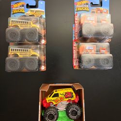 5 Monster Trucks - Hot Wheels & Express Wheels - NEW/NIB