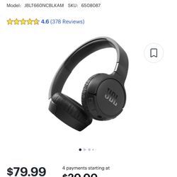 JBL Noise Canceling Wireless Headphones