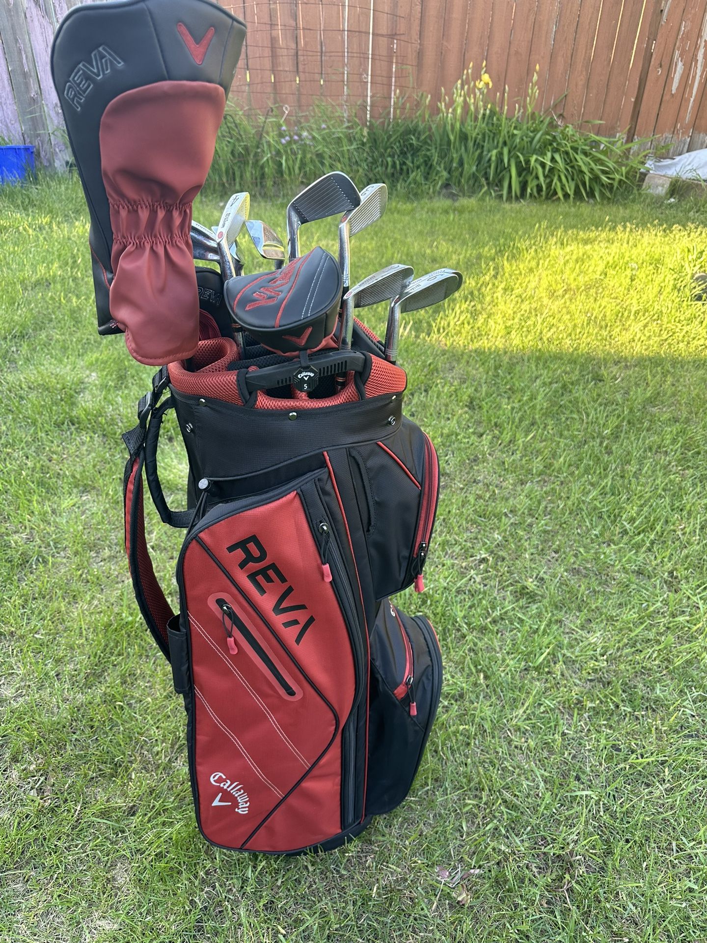 Reva golf Bag and golf clubs